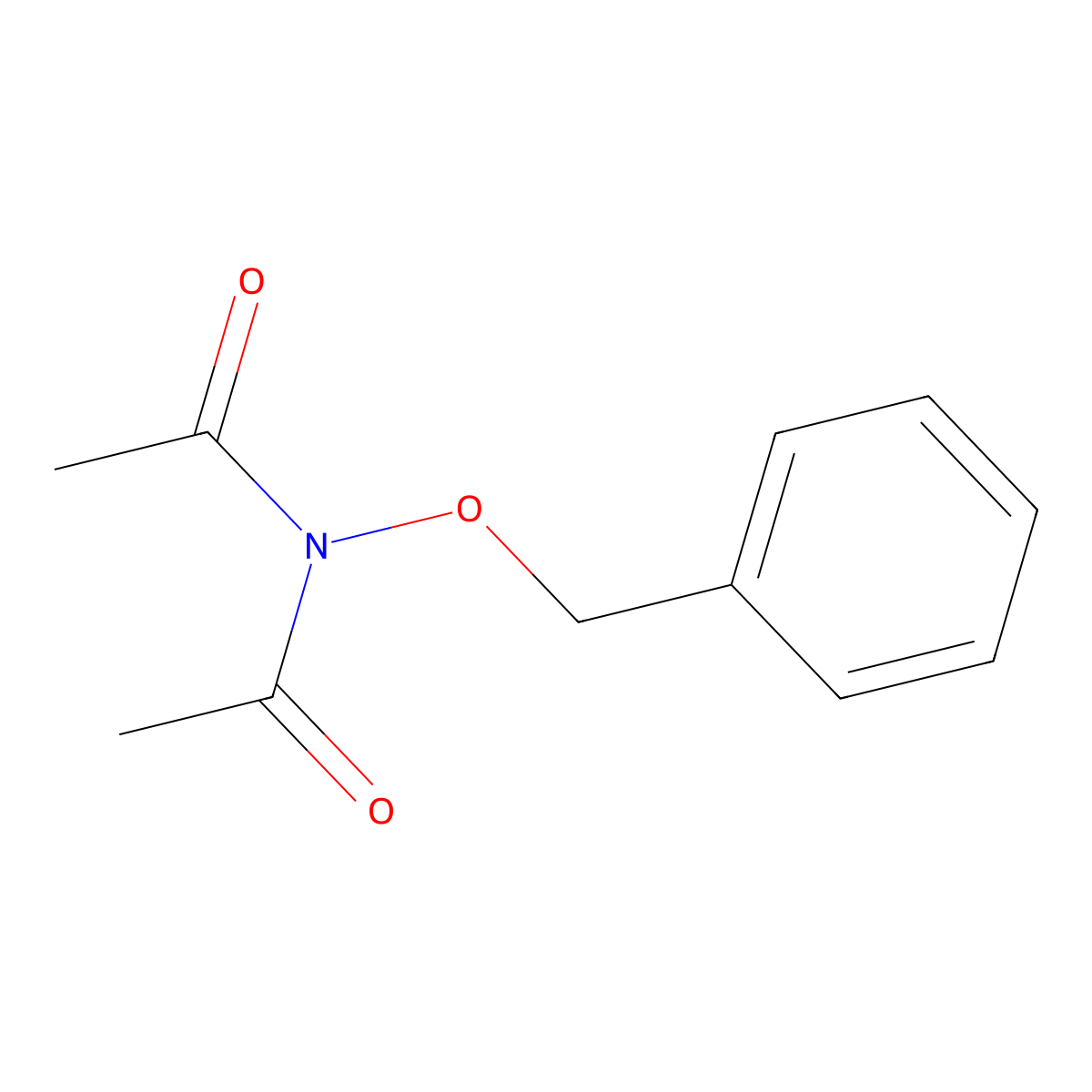 N-acetyl-N-(benzyloxy)acetamide molecular structure, CAS 4797-93-7