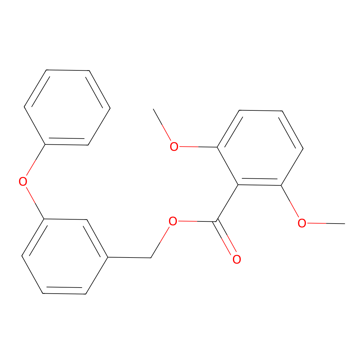 3-Phenoxybenzyl 2,6-dimethoxybenzoate molecular structure, CAS 479705-57-2