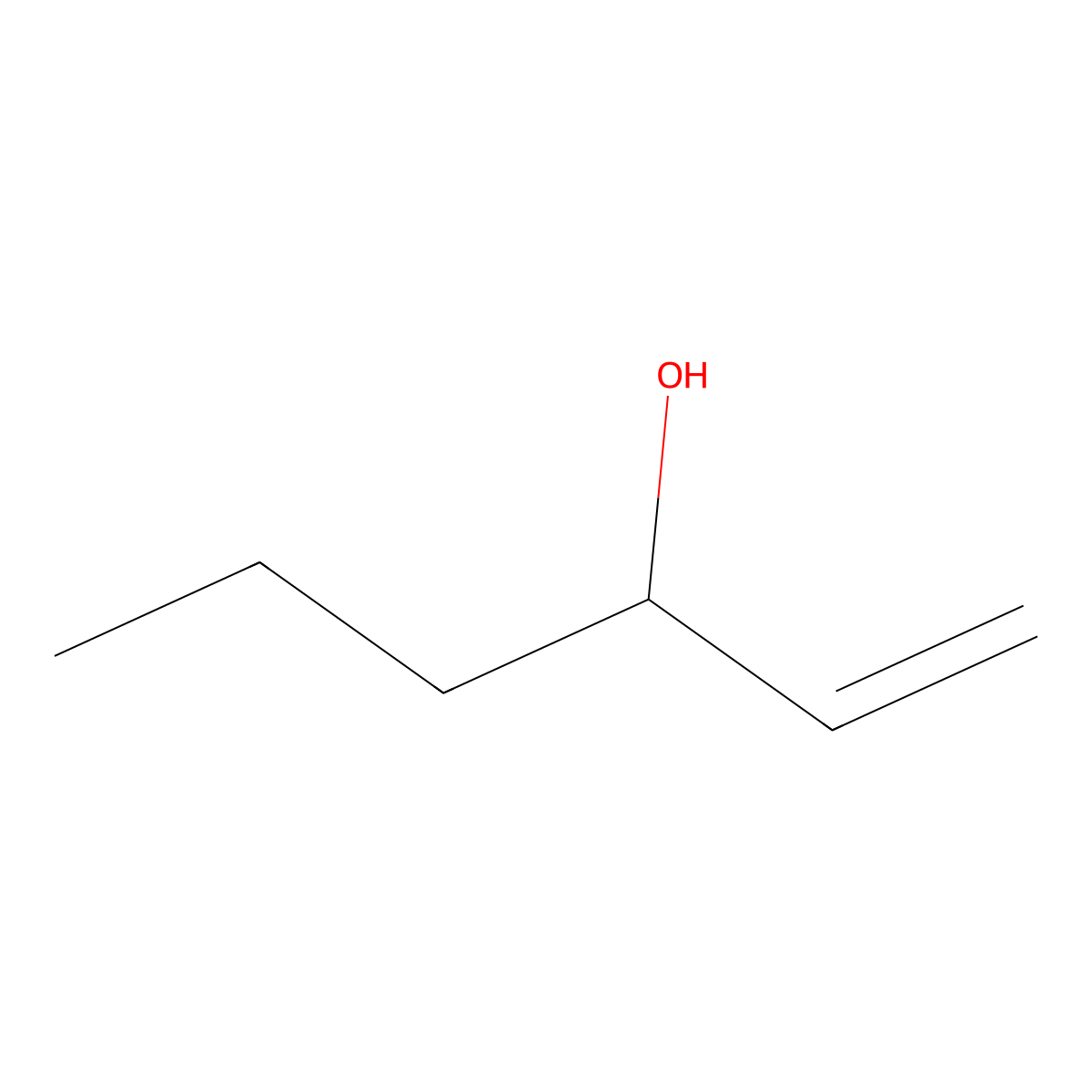 1-Hexen-3-Ol molecular structure, CAS 4798-44-1