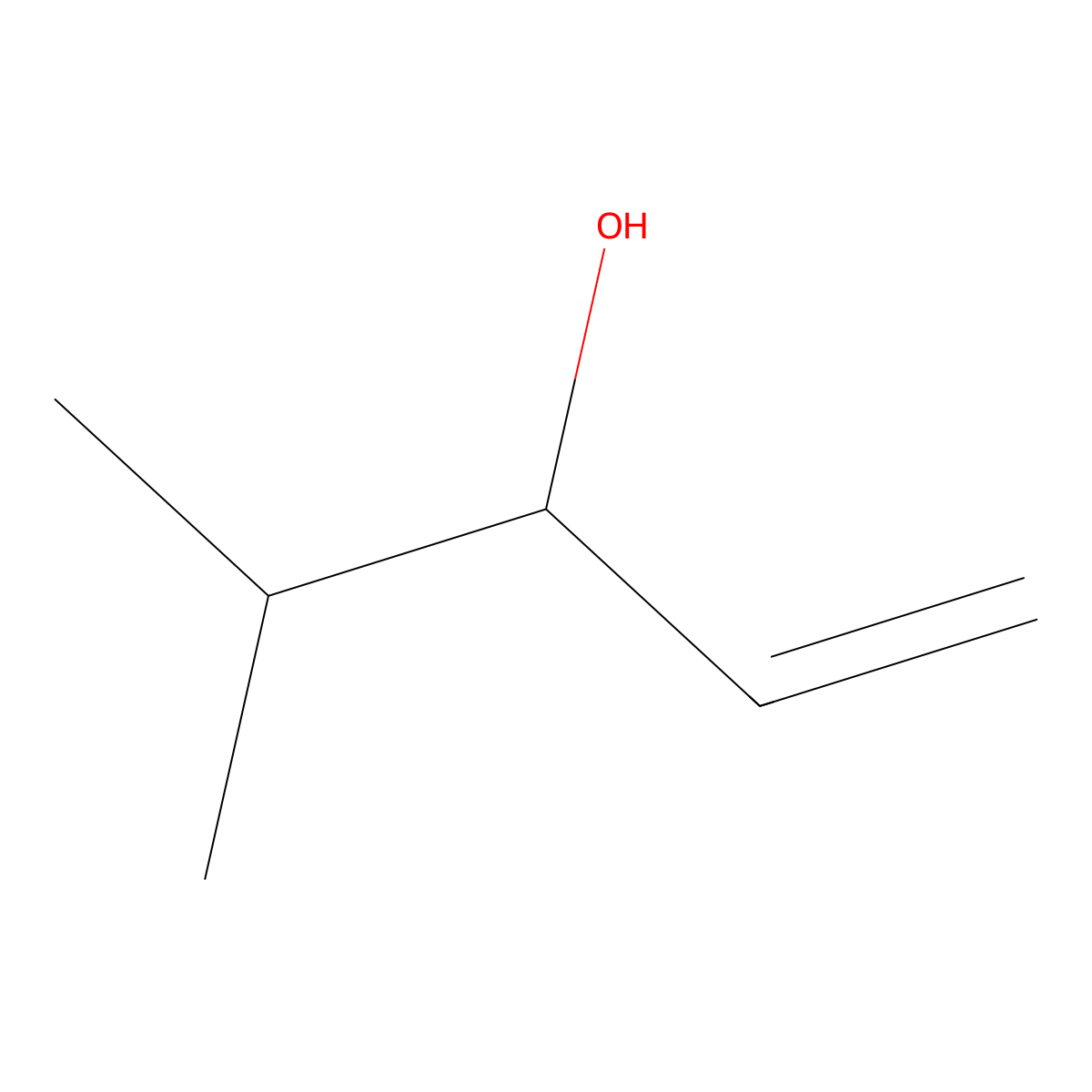 4-Methyl-1-penten-3-ol molecular structure, CAS 4798-45-2