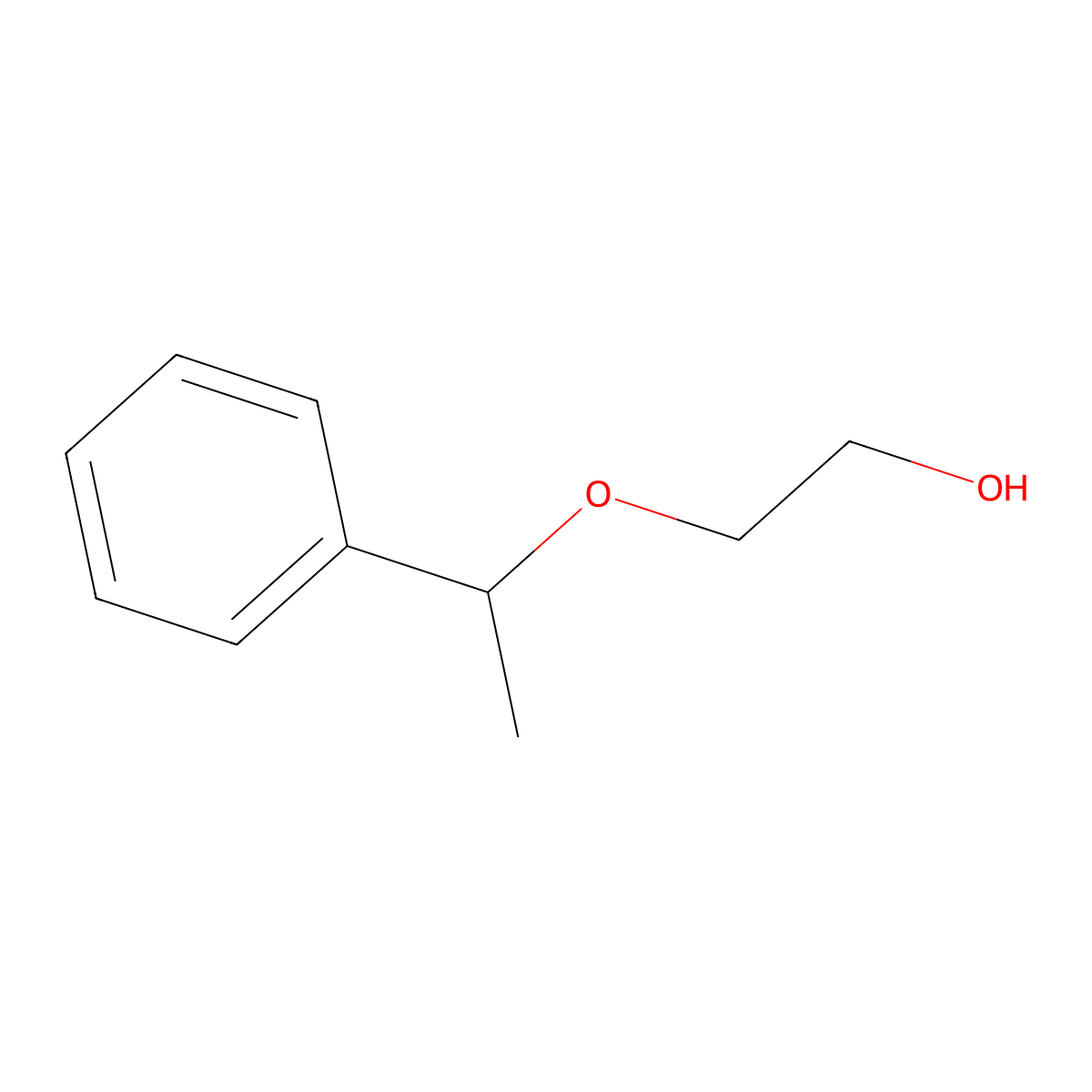 Ethanol, 2-(1-phenylethoxy)- molecular structure, CAS 4799-66-0