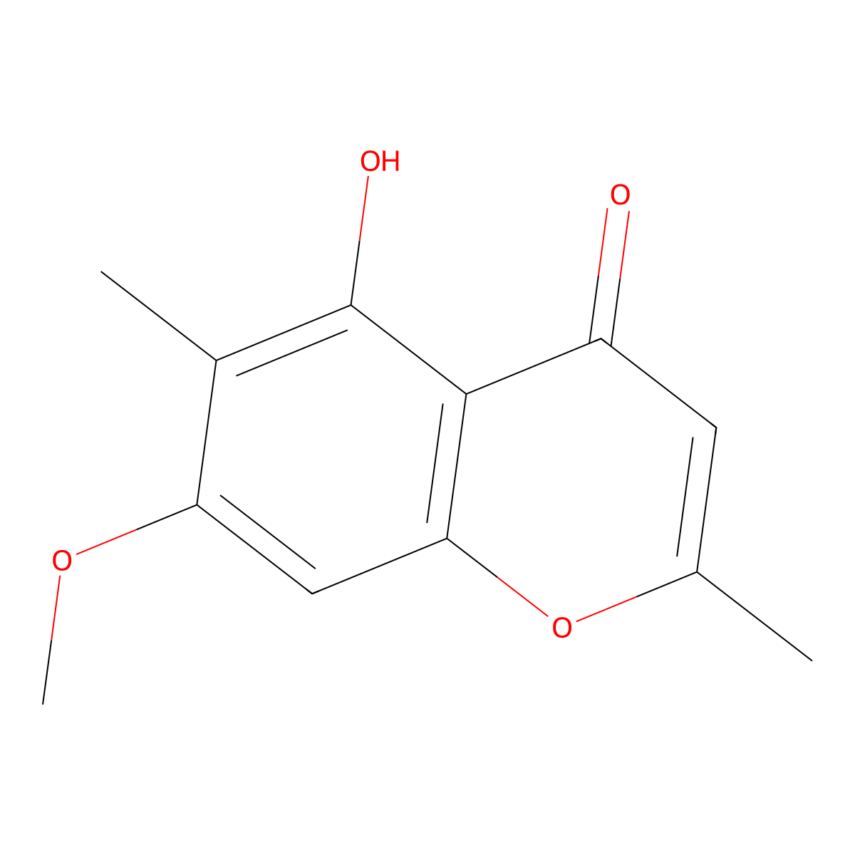 Eugenitin molecular structure, CAS 480-12-6