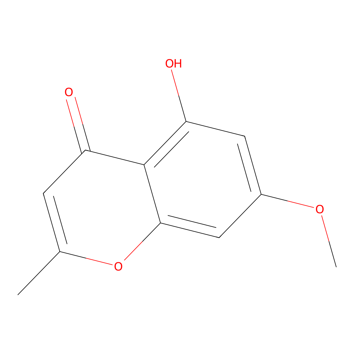 Eugenin molecular structure, CAS 480-34-2