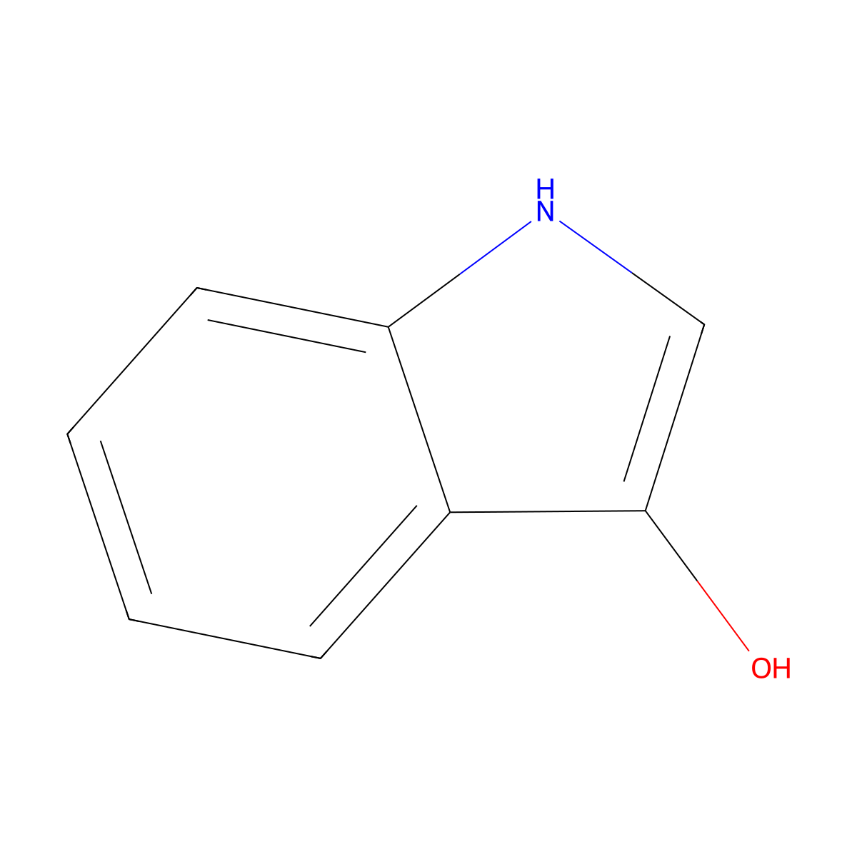 Indoxyl molecular structure, CAS 480-93-3