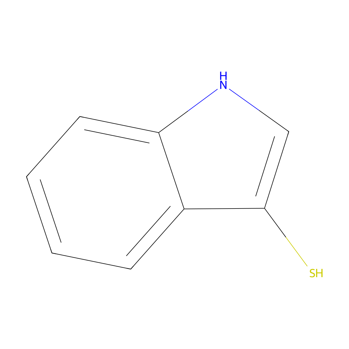 1H-Indole-3-thiol molecular structure, CAS 480-94-4