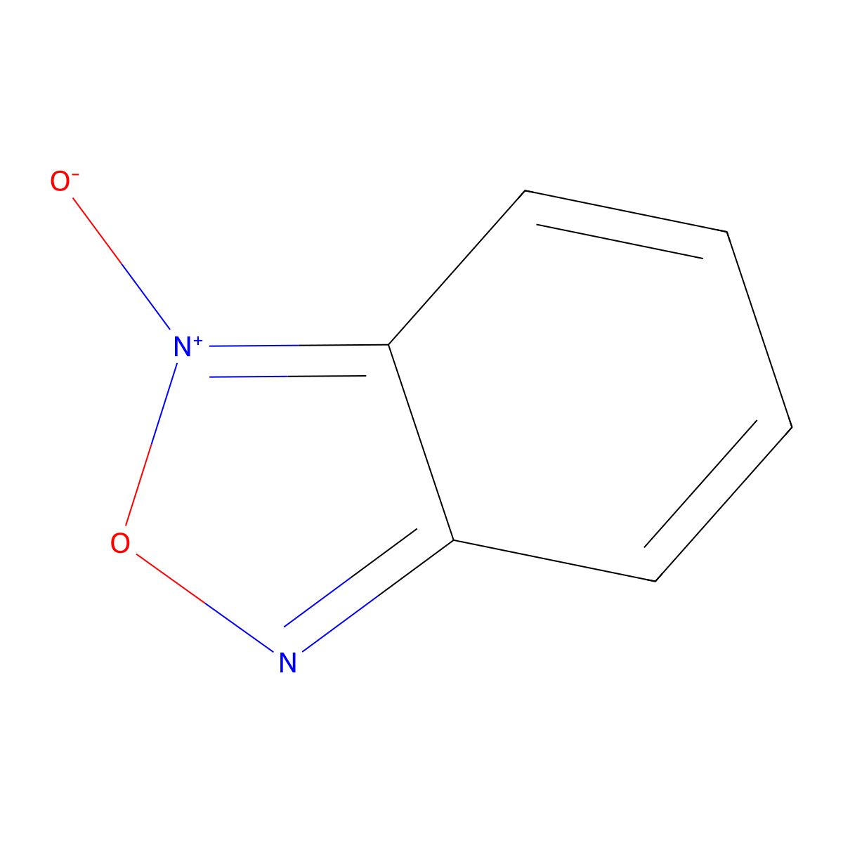 Benzofuroxan molecular structure, CAS 480-96-6