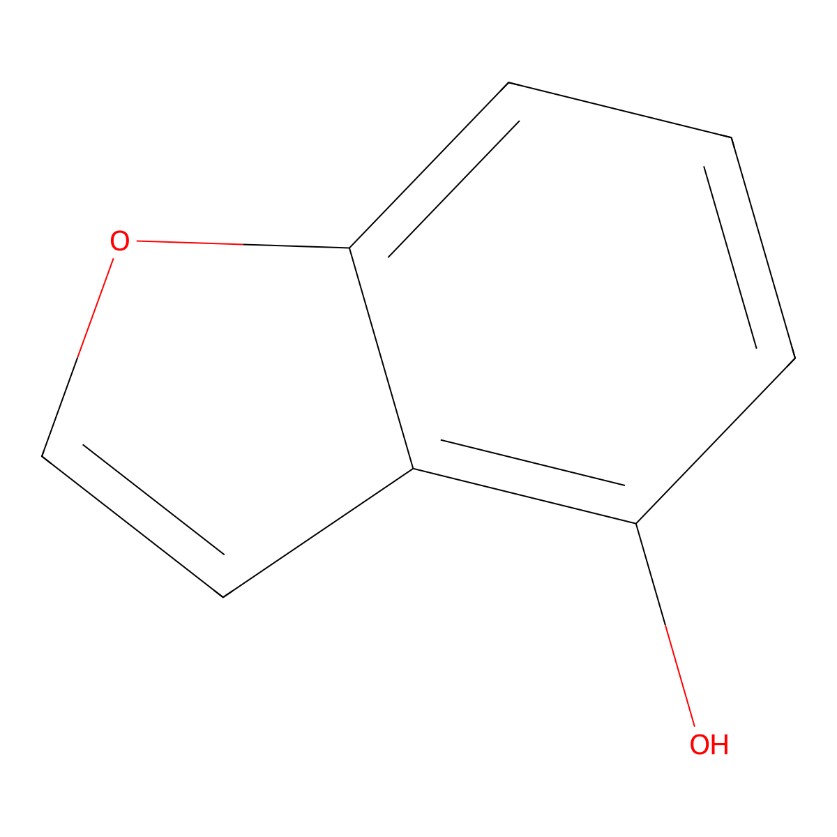 4-Benzofuranol molecular structure, CAS 480-97-7