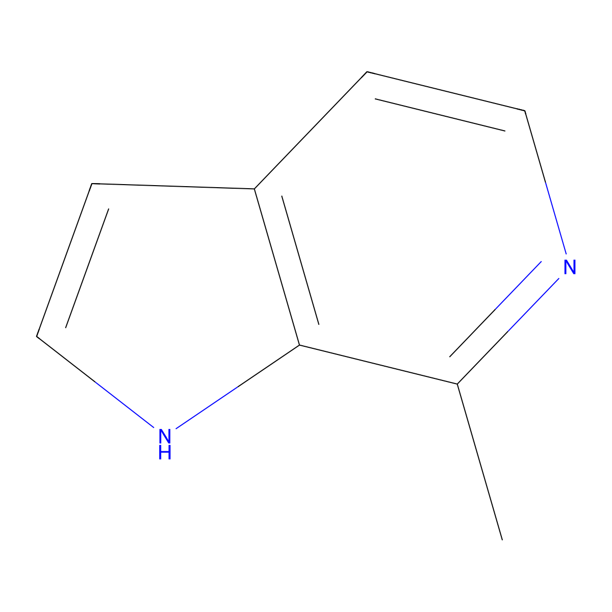 7-methyl-1H-pyrrolo[2,3-c]pyridine molecular structure, CAS 480-98-8