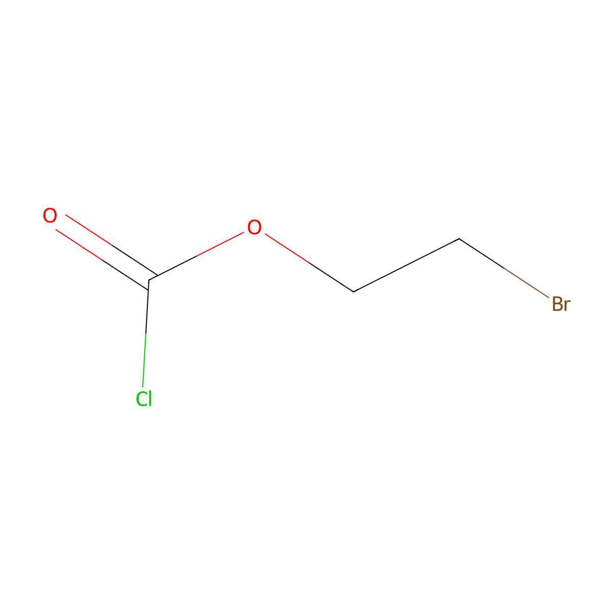 2-Bromoethyl chloroformate molecular structure, CAS 4801-27-8