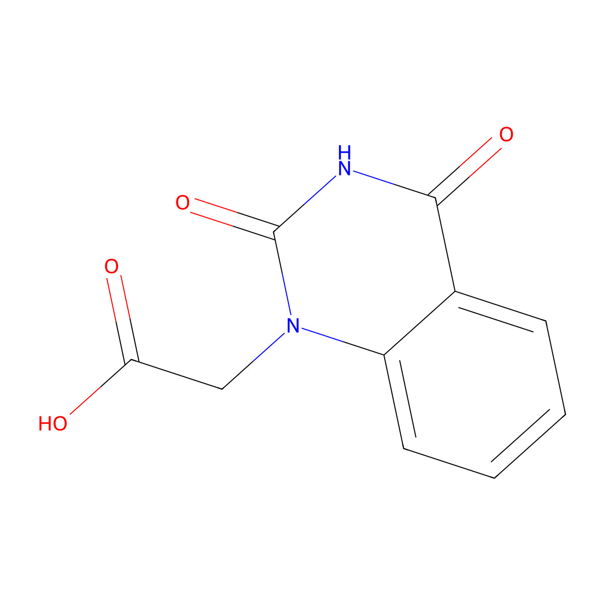 2-(2,4-Dioxo-1,2,3,4-tetrahydroquinazolin-1-yl)acetic acid molecular structure, CAS 4802-88-4