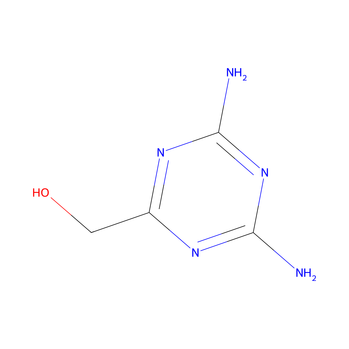 (4,6-Diamino-1,3,5-triazin-2-yl)methanol molecular structure, CAS 4803-02-5