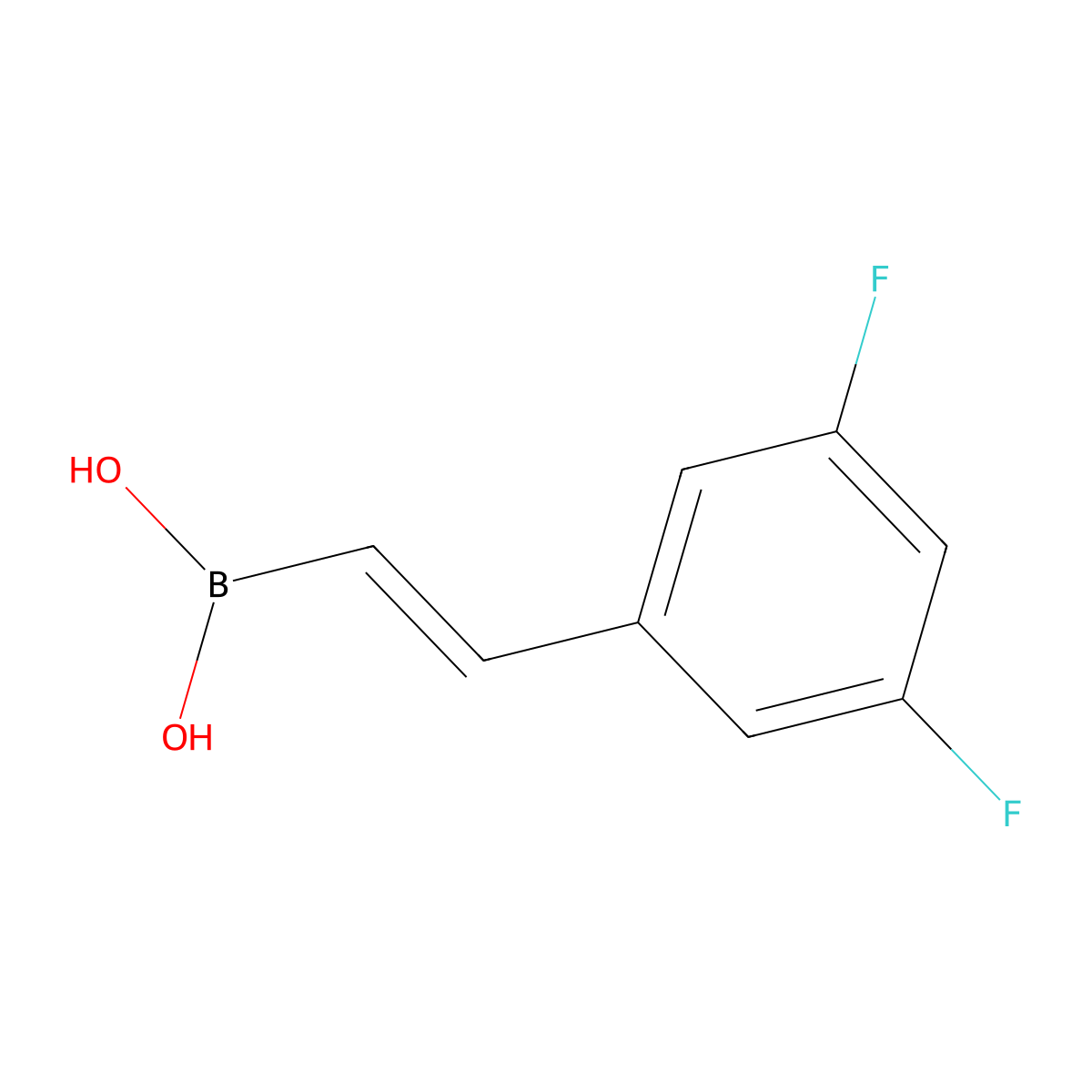 [2-(3,5-Difluorophenyl)ethenyl]boronic acid molecular structure, CAS 480424-67-7
