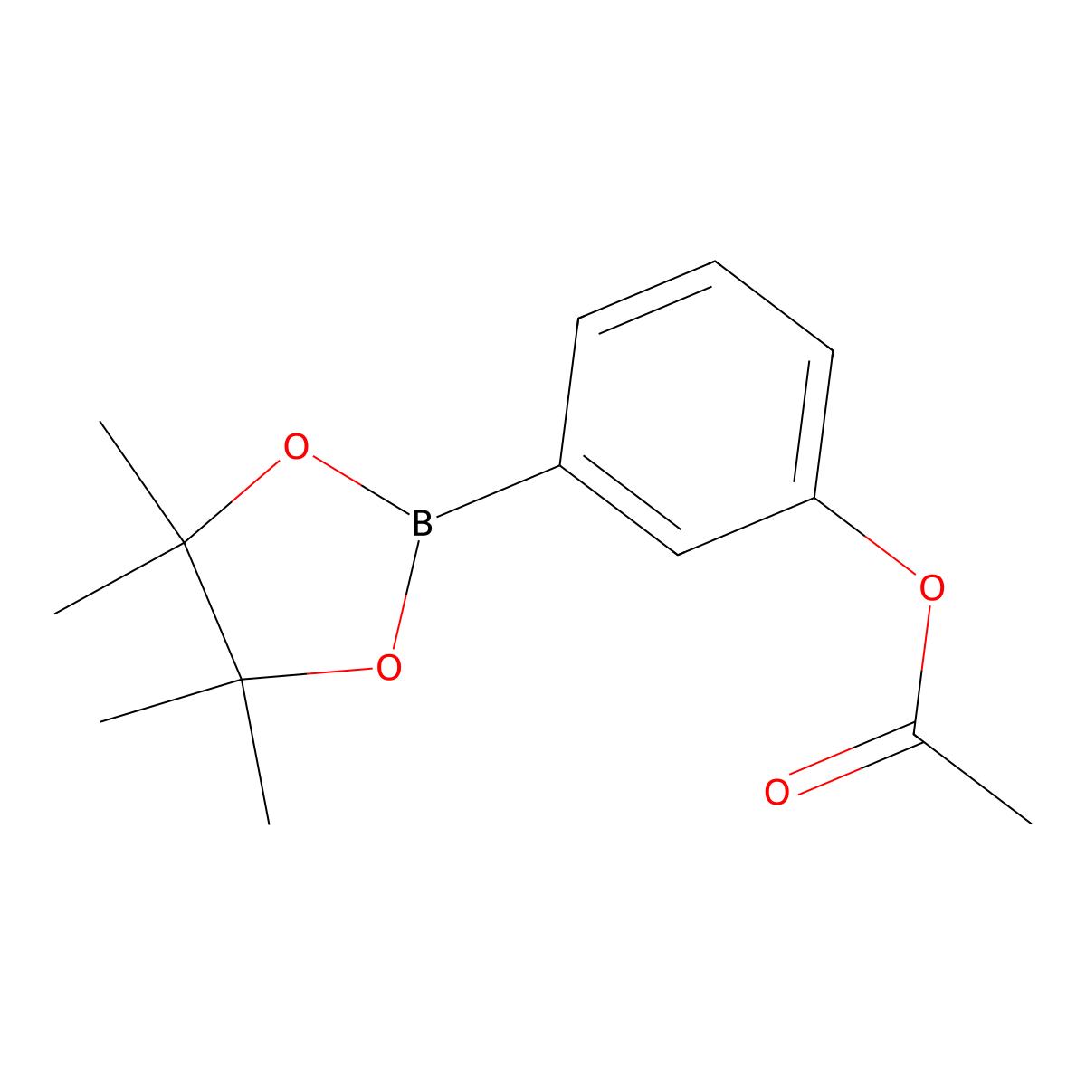 3-Acetoxybenzeneboronic acid, pinacol ester molecular structure, CAS 480424-69-9