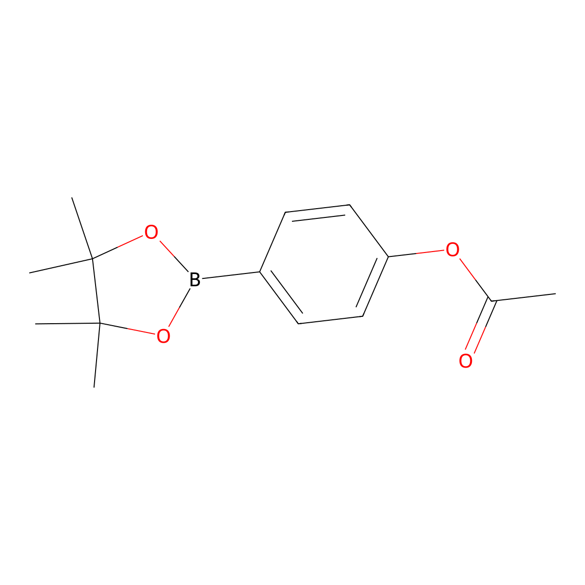 4-(4,4,5,5-Tetramethyl-1,3,2-dioxaborolan-2-yl)phenyl Acetate molecular structure, CAS 480424-70-2
