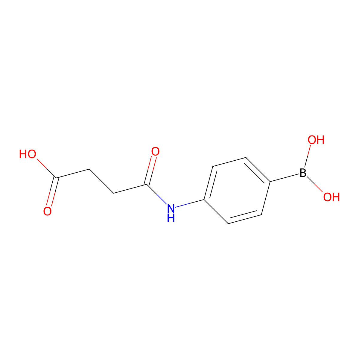 4-((4-Boronophenyl)amino)-4-oxobutanoic acid molecular structure, CAS 480424-95-1