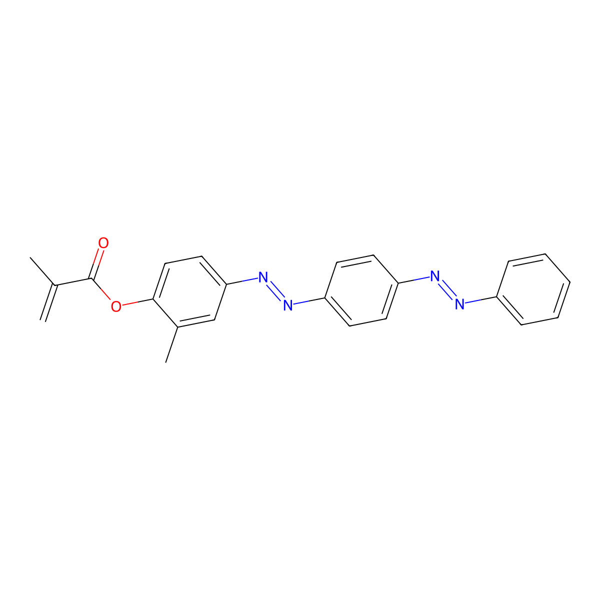 Disperse Yellow 7 methacrylate molecular structure, CAS 480425-25-0
