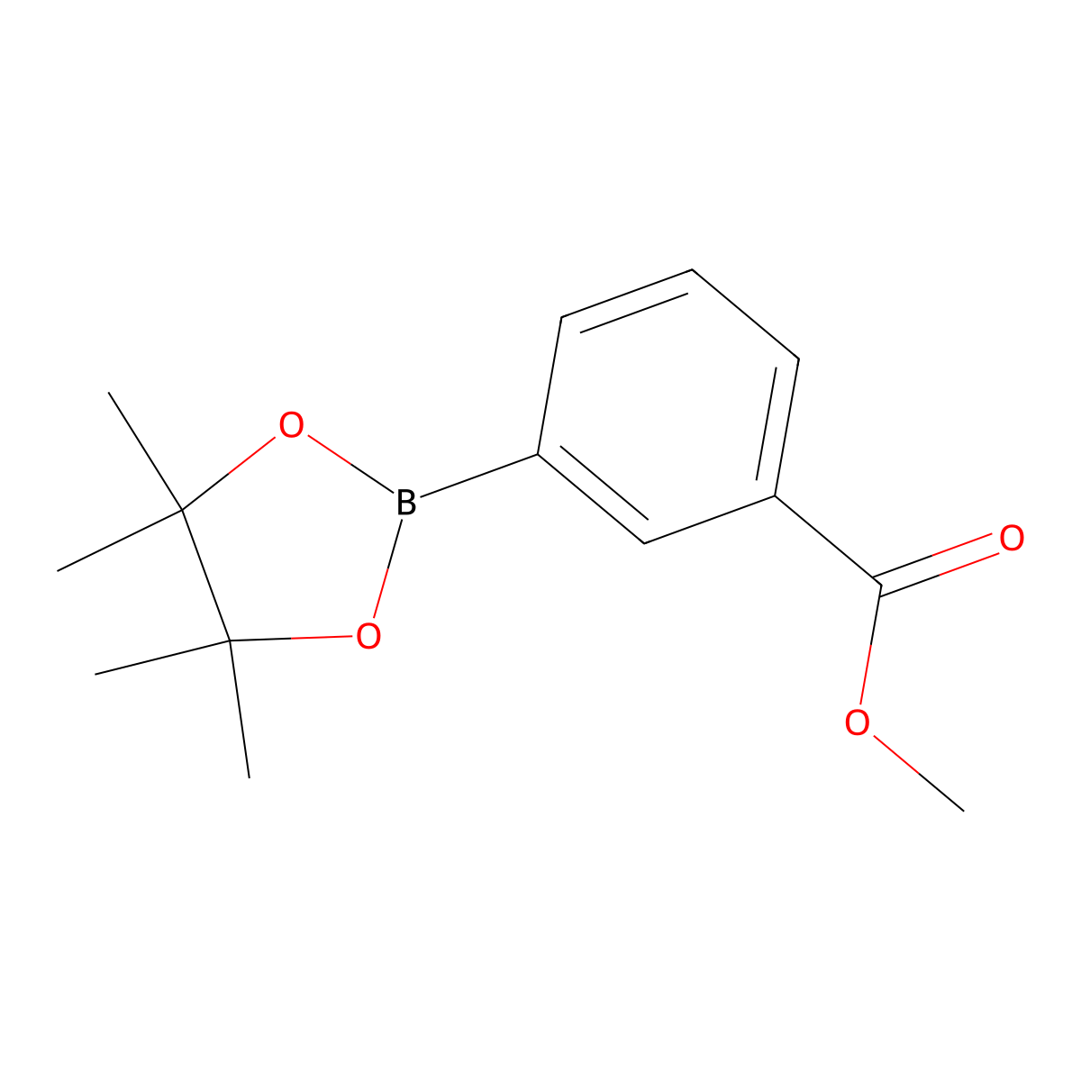 3-Methoxycarbonylphenylboronic acid pinacol ester molecular structure, CAS 480425-35-2