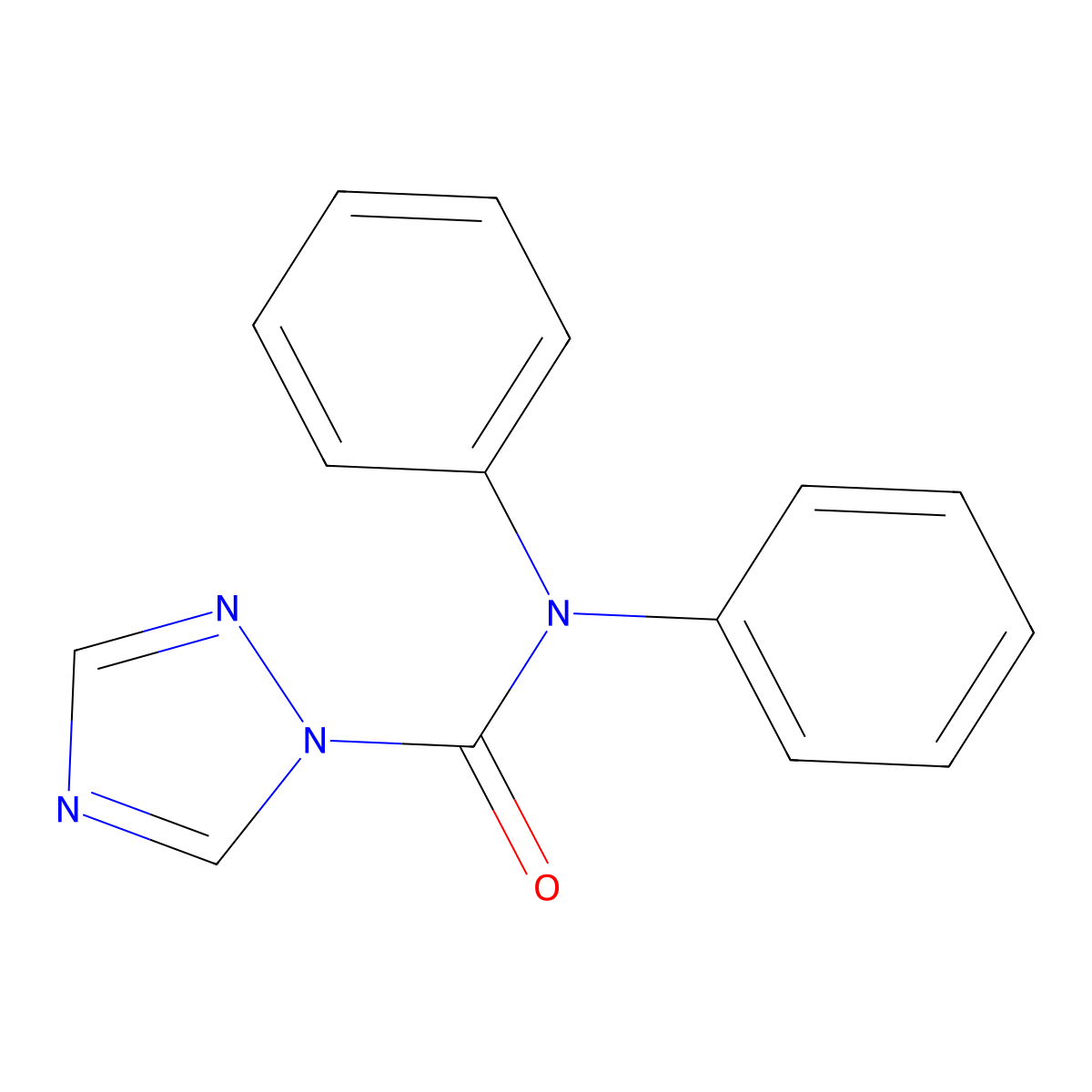 N,N-diphenyl-1H-1,2,4-triazole-1-carboxamide molecular structure, CAS 480429-13-8