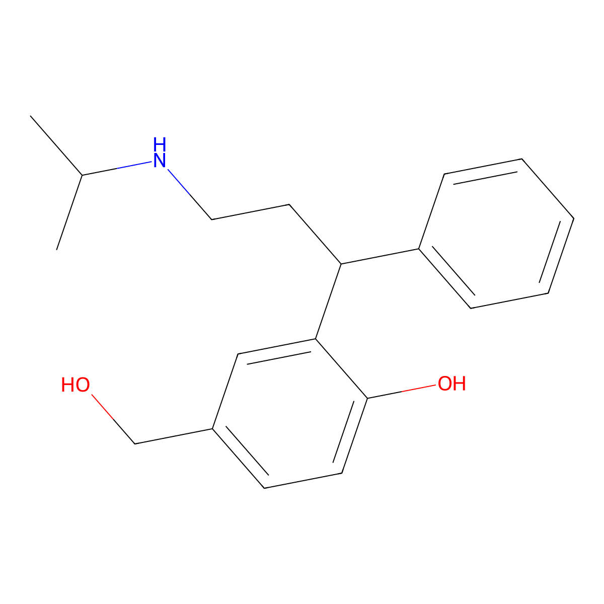 rac 5-Hydroxymethyl Desisopropyl Tolterodine molecular structure, CAS 480432-16-4