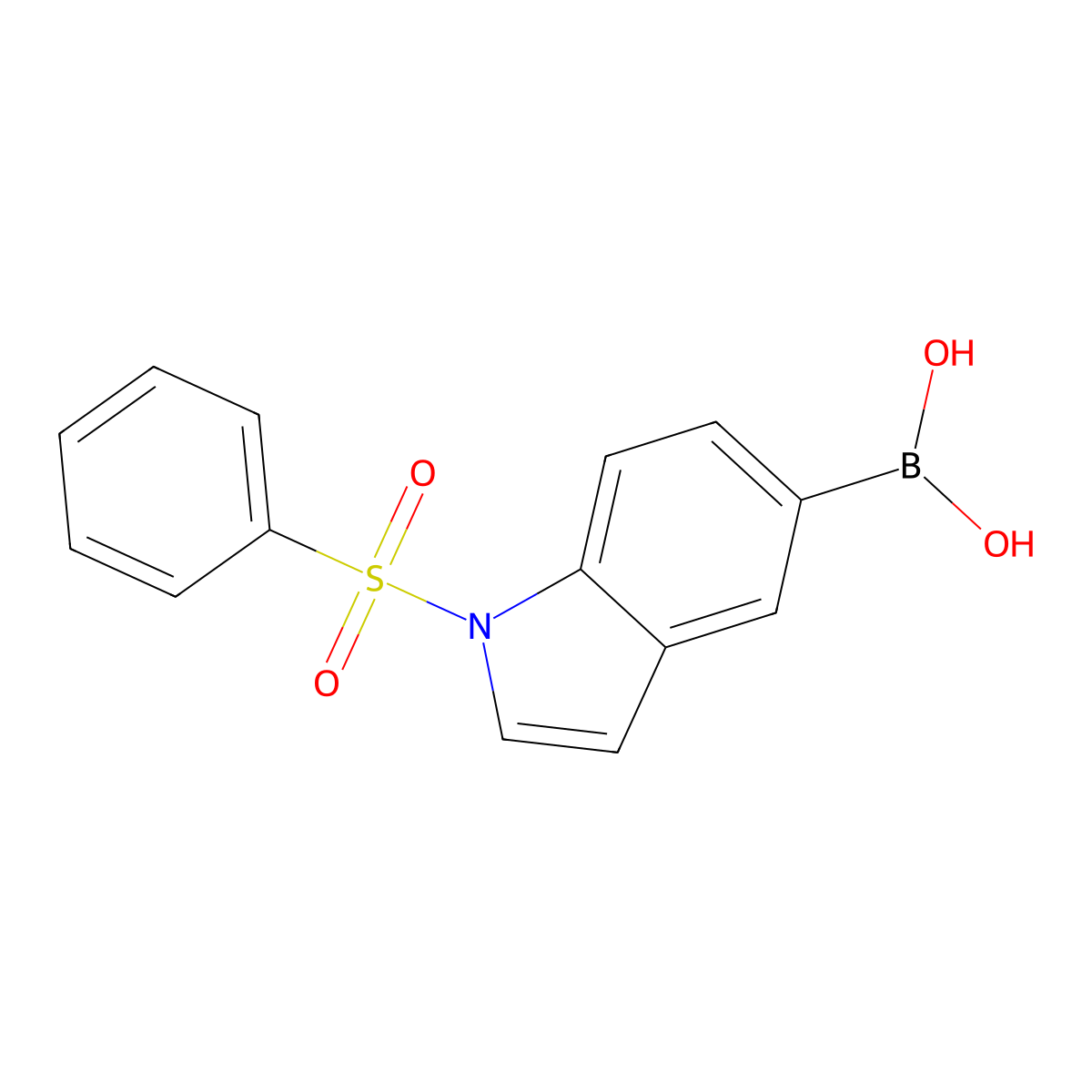 1-Phenylsulfonylindole-5-boronic acid molecular structure, CAS 480438-51-5