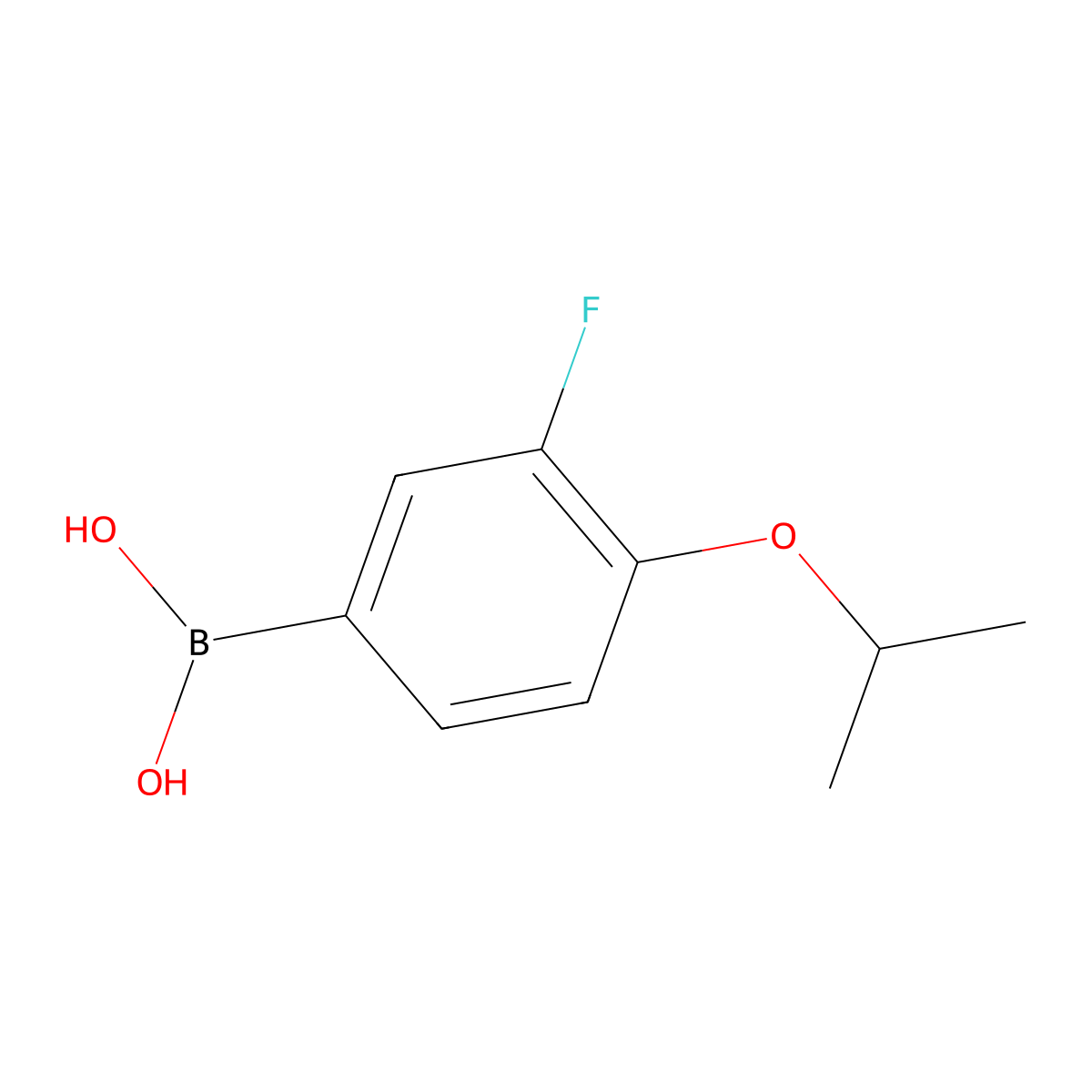 3-Fluoro-4-isopropoxyphenylboronic acid molecular structure, CAS 480438-54-8