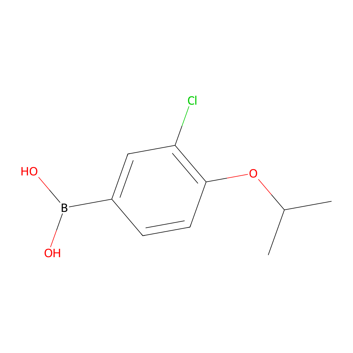 3-Chloro-4-isopropoxyphenylboronic acid molecular structure, CAS 480438-56-0