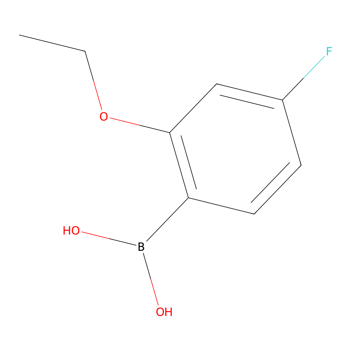 2-Ethoxy-4-fluorophenylboronic Acid (contains varying amounts of Anhydride) molecular structure, CAS 480438-58-2