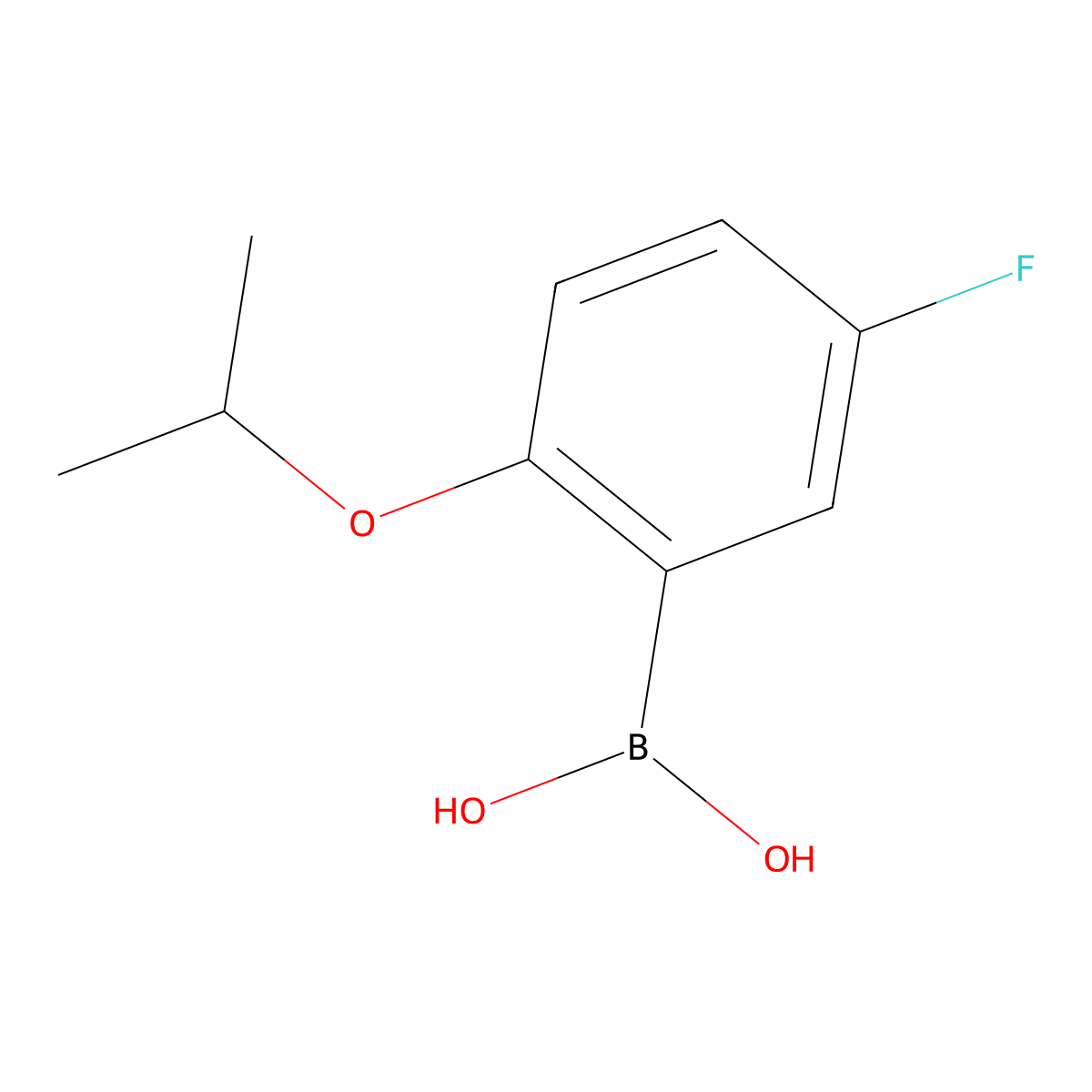 5-Fluoro-2-isopropoxyphenylboronic acid molecular structure, CAS 480438-63-9