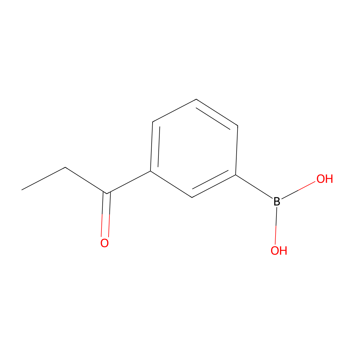 (3-propanoylphenyl)boronic Acid molecular structure, CAS 480438-64-0