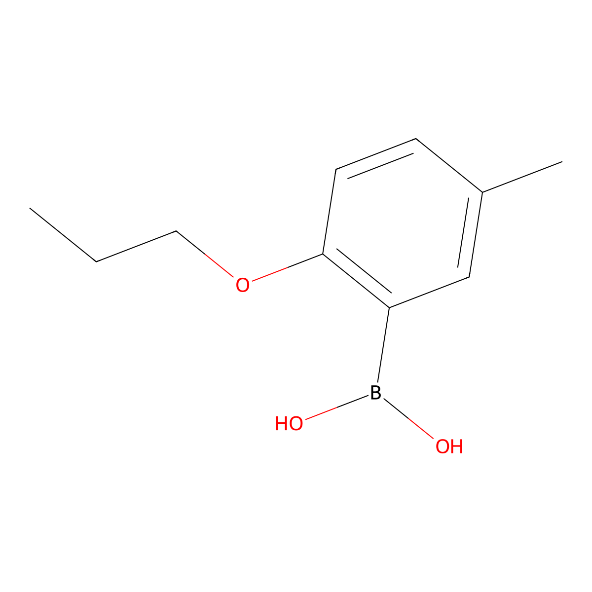 5-Methyl-2-propoxyphenylboronic acid molecular structure, CAS 480438-70-8