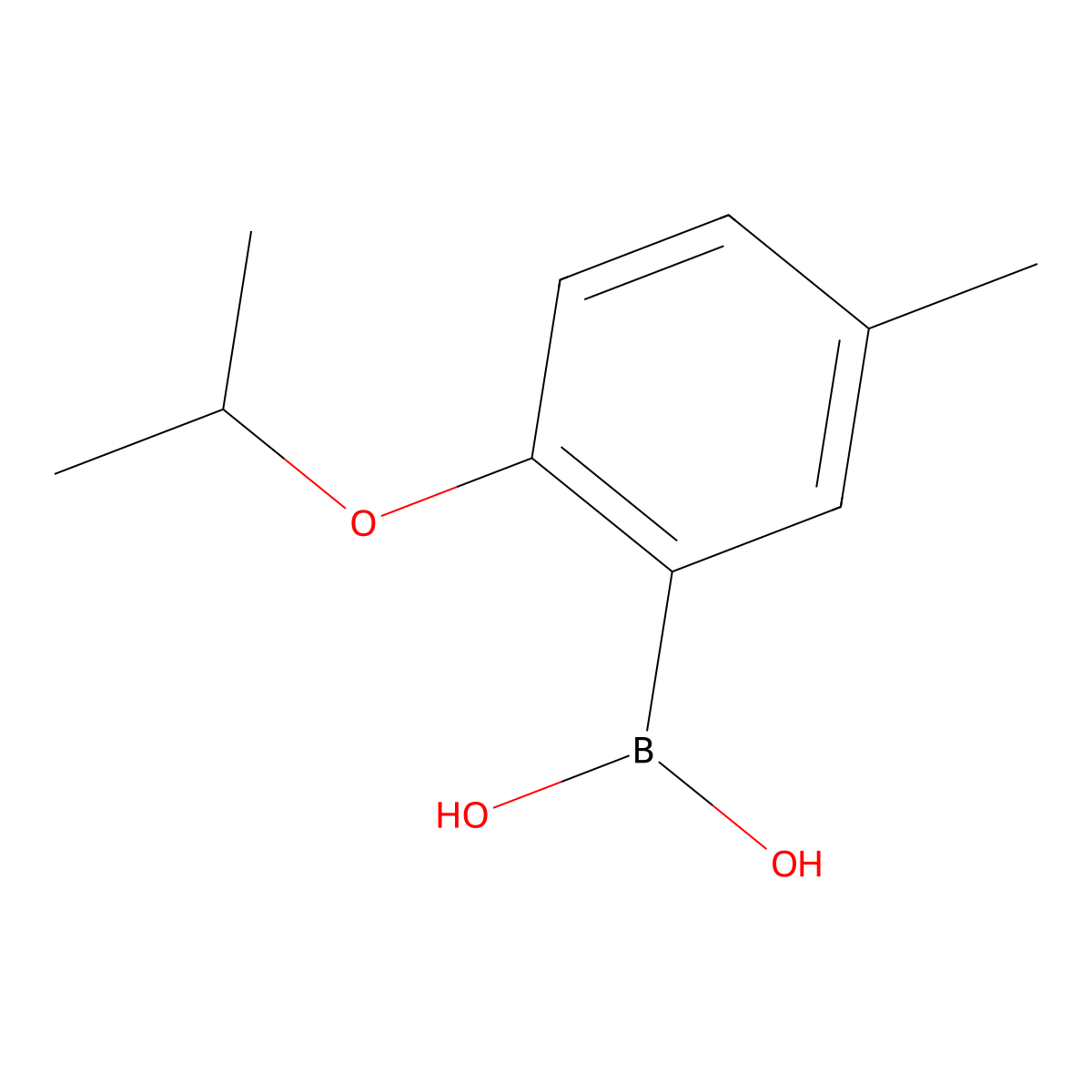 2-Isopropoxy-5-methylphenylboronic acid molecular structure, CAS 480438-71-9