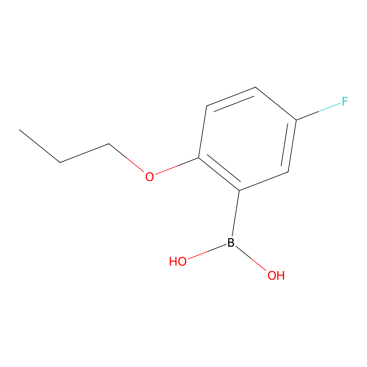 (5-Fluoro-2-propoxyphenyl)boronic acid molecular structure, CAS 480438-73-1