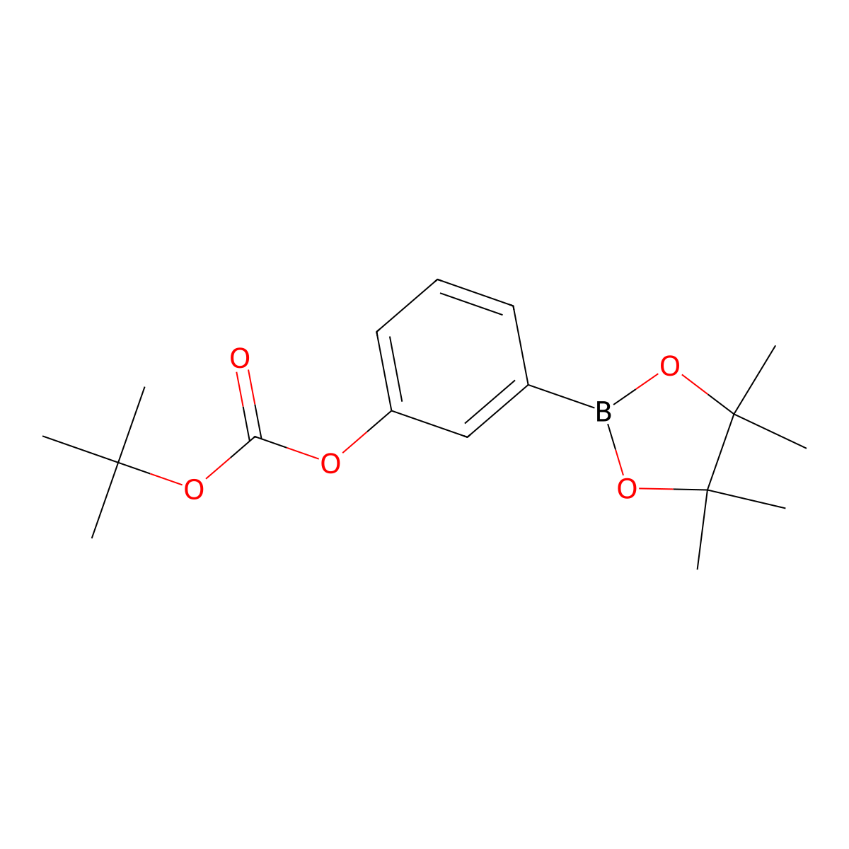 3-(tert-Butoxycarbonyloxy)phenylboronic acid pinacol ester molecular structure, CAS 480438-74-2