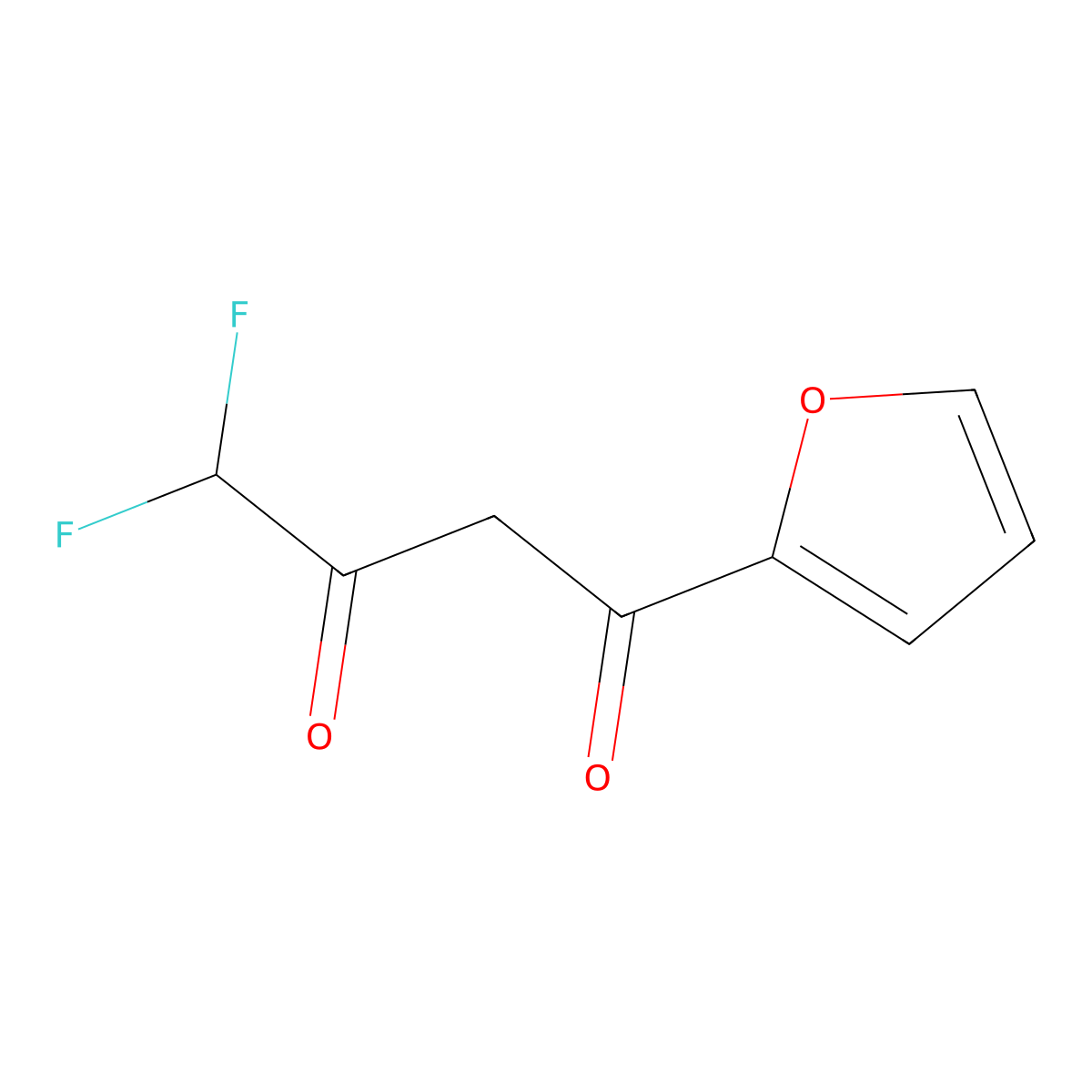 4,4-Difluoro-1-(furan-2-yl)butane-1,3-dione molecular structure, CAS 480438-97-9