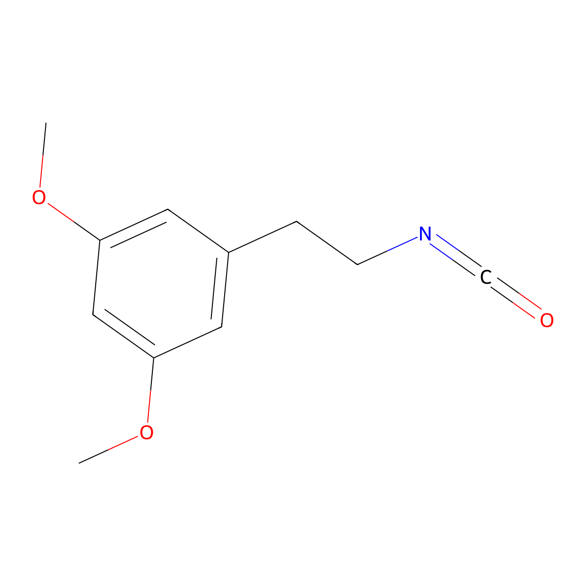 3,5-Dimethoxyphenethyl isocyanate molecular structure, CAS 480439-01-8