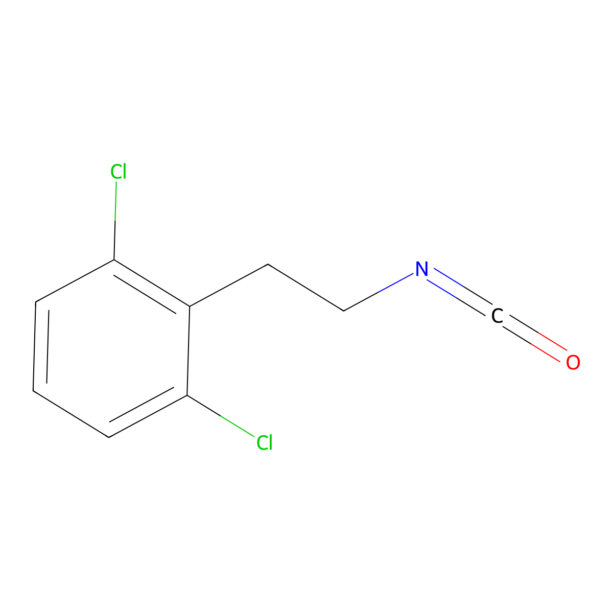 2,6-Dichlorophenethyl isocyanate molecular structure, CAS 480439-03-0