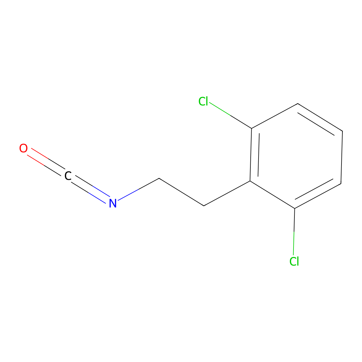 2,6-Dichlorophenethyl isocyanate molecular structure, CAS 480439-03-0