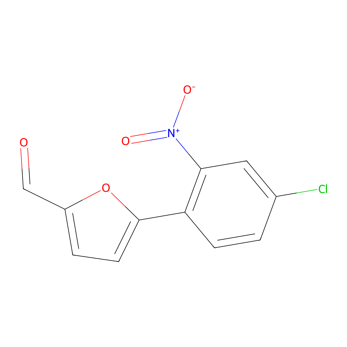 5-(4-Chloro-2-nitrophenyl)furan-2-carbaldehyde molecular structure, CAS 480439-09-6