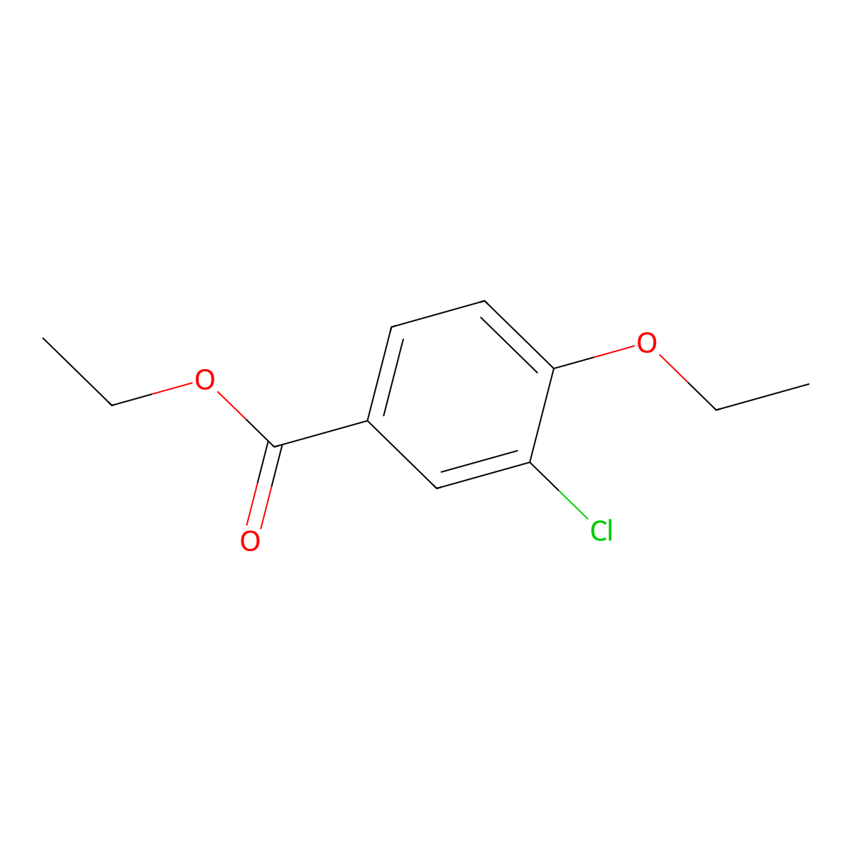 Ethyl 3-chloro-4-ethoxybenzoate molecular structure, CAS 480439-11-0