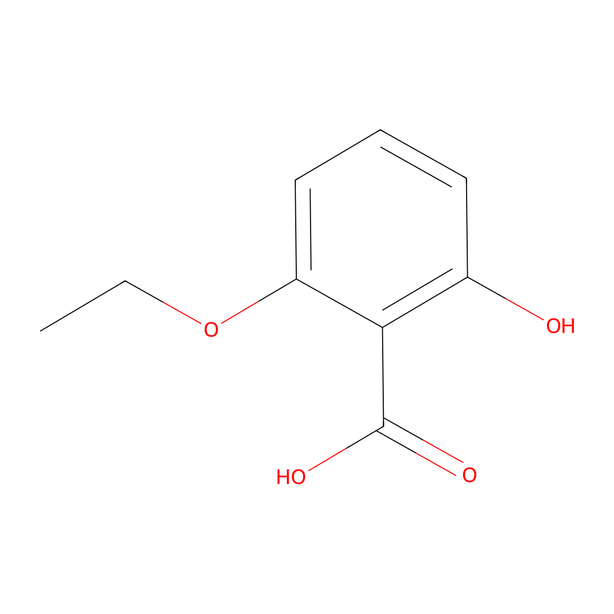 2-Ethoxy-6-hydroxybenzoic acid molecular structure, CAS 480439-13-2