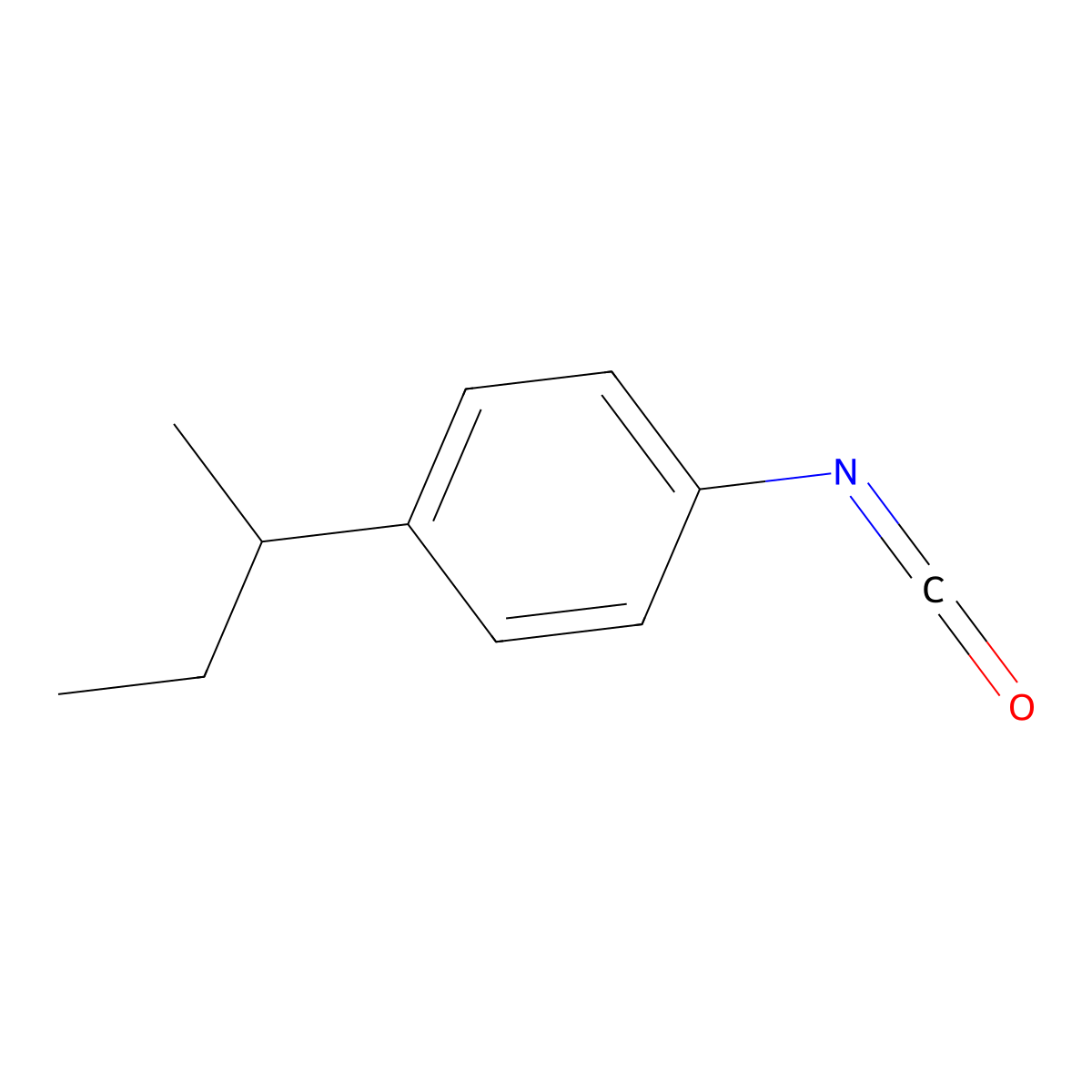 4-sec-Butylphenyl isocyanate molecular structure, CAS 480439-26-7