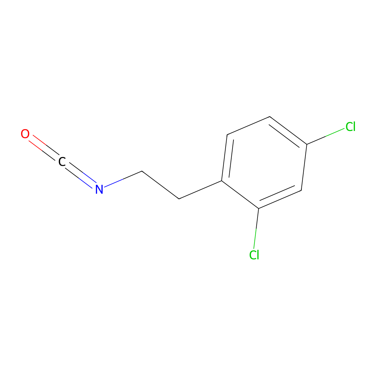 2,4-Dichlorophenethyl isocyanate molecular structure, CAS 480439-41-6