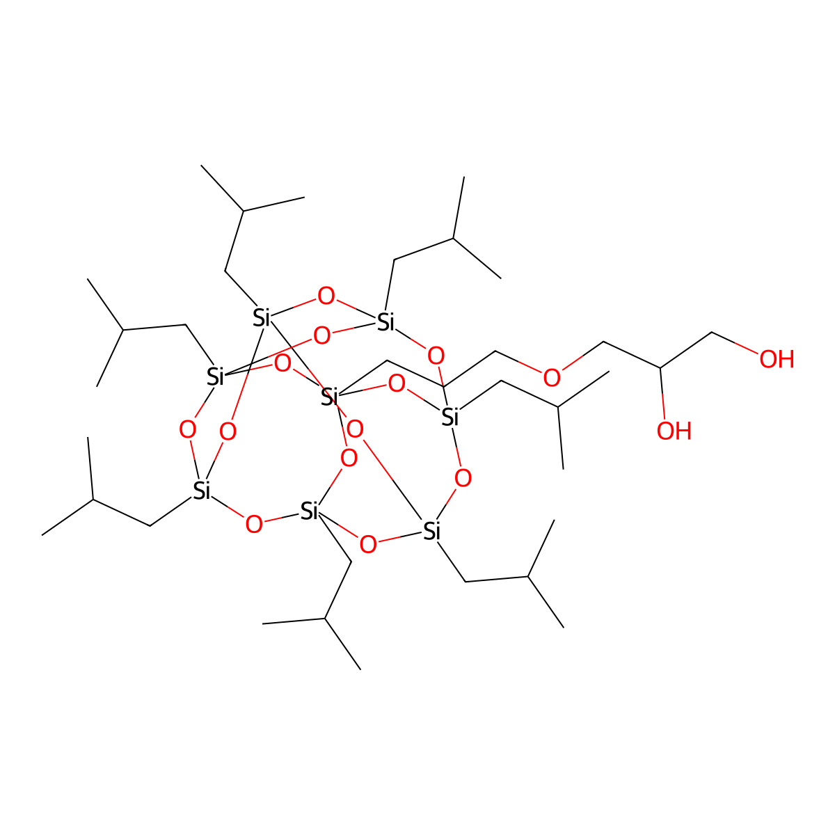 Pss-(2 3-propanediol)propoxy-heptaisobu& molecular structure, CAS 480439-49-4