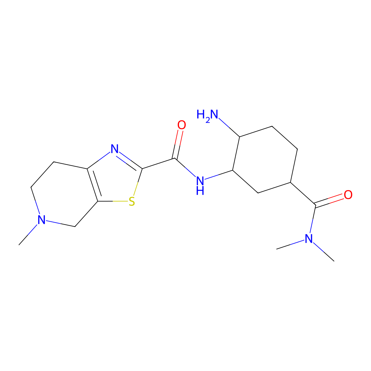 Des((2-((5-chloro-2-pyridyl)amino)-2-oxo-acetyl))edoxaban molecular structure, CAS 480450-71-3