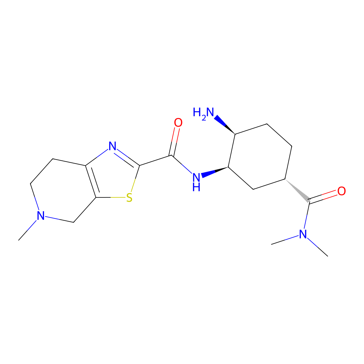 Des((2-((5-chloro-2-pyridyl)amino)-2-oxo-acetyl))edoxaban molecular structure, CAS 480450-71-3