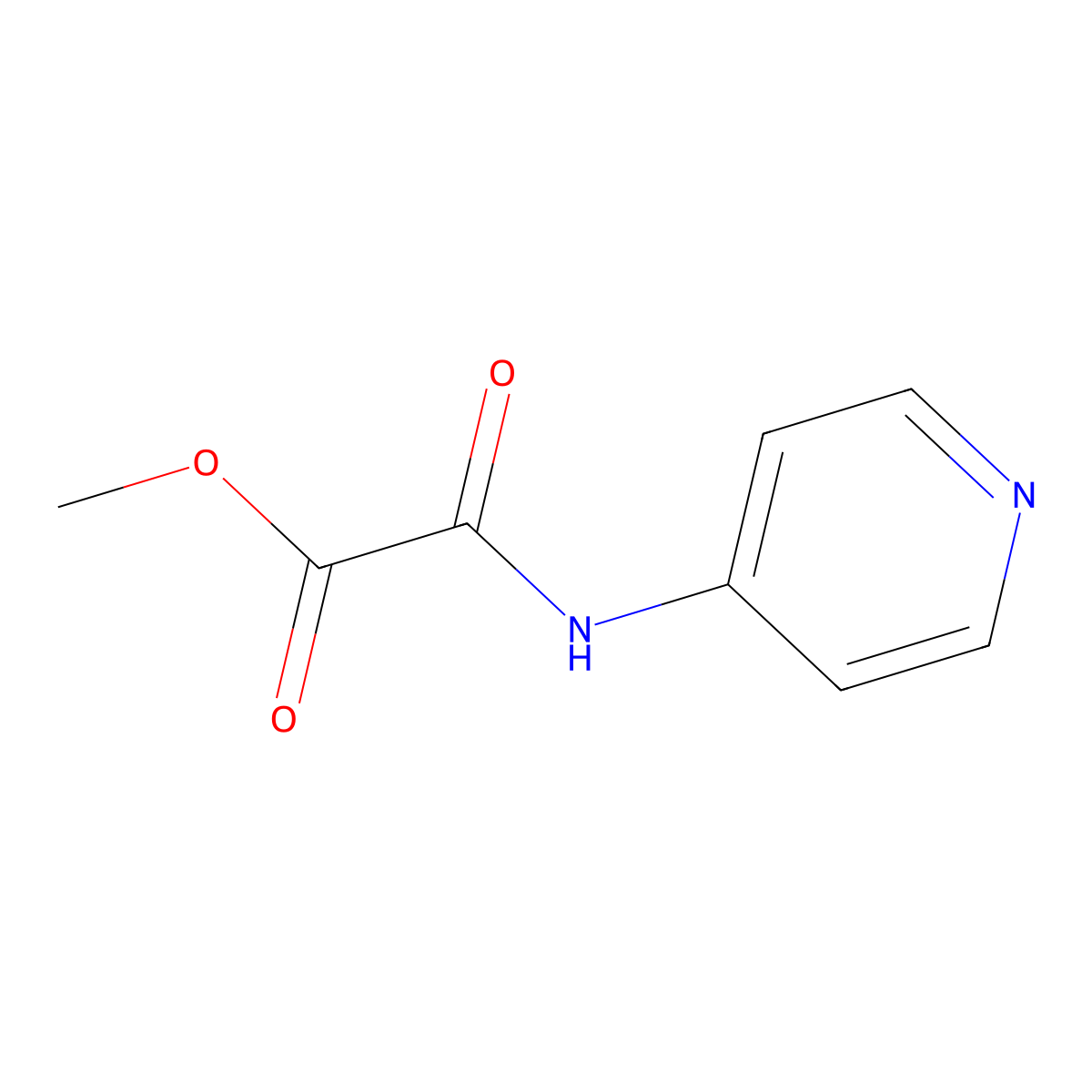 Methyl 2-oxo-2-(pyridin-4-ylamino)acetate molecular structure, CAS 480450-78-0