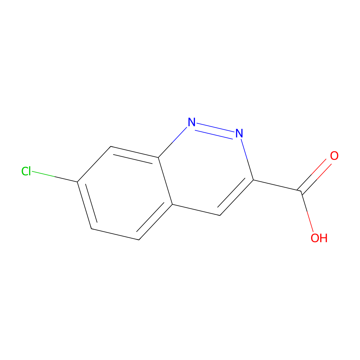 7-Chlorocinnoline-3-carboxylic acid molecular structure, CAS 480451-01-2