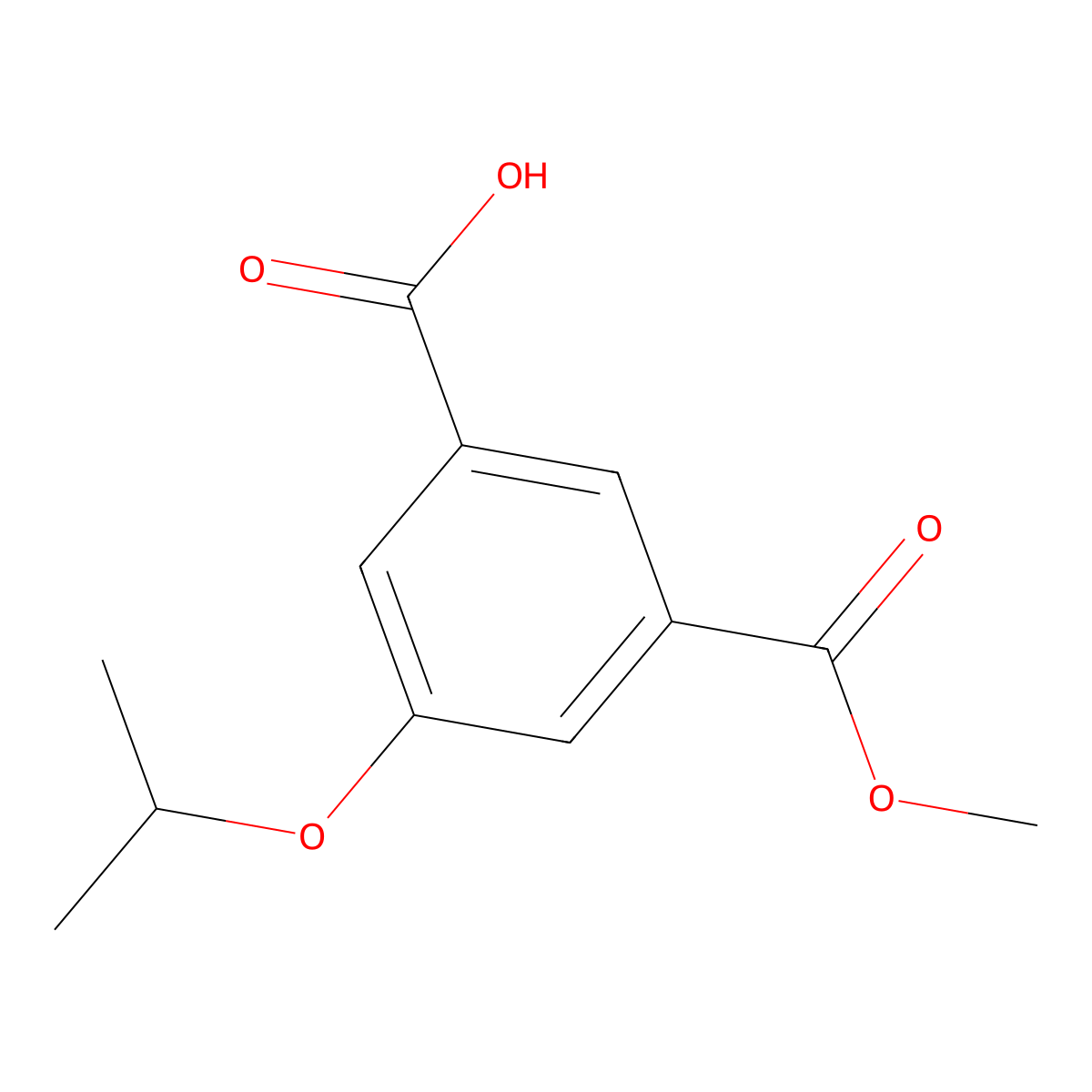 5-Isopropoxy-isophthalic acid monomethyl ester molecular structure, CAS 480464-82-2
