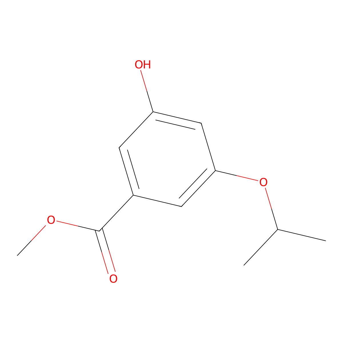 Methyl 3-hydroxy-5-isopropoxybenzoate molecular structure, CAS 480465-09-6