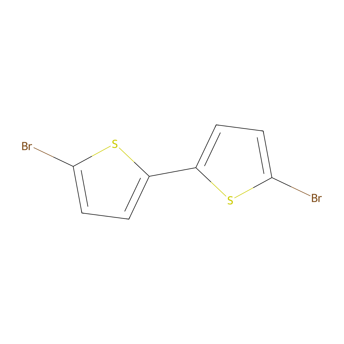 5,5'-Dibromo-2,2'-bithiophene molecular structure, CAS 4805-22-5